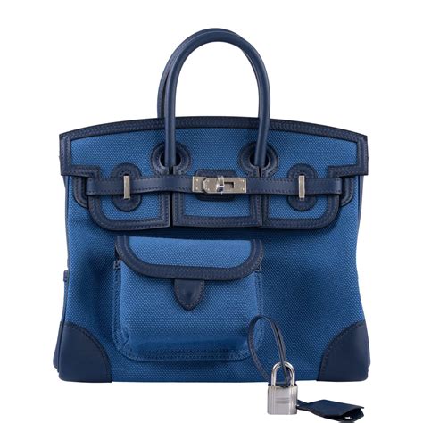 cargo birkin 25 blue egee.